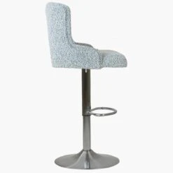 Ace Grey Boucle Brushed Steel Swivel Bar Stool 8 Ace Grey Boucle Brushed Steel Swivel Bar Stool -Furniture Specialty Store ace grey boucle 3