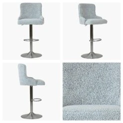 Ace Grey Boucle Brushed Steel Swivel Bar Stool 9 Ace Grey Boucle Brushed Steel Swivel Bar Stool -Furniture Specialty Store ace grey boucle 4