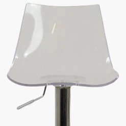 Amazon Clear Acrylic Chrome Base Bar Stool -Furniture Specialty Store amazon clear 4