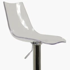Amazon Clear Acrylic Chrome Base Bar Stool -Furniture Specialty Store amazon clear 5