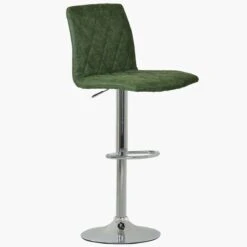 Arden Vintage Green Faux Leather Swivel Bar Stool -Furniture Specialty Store arden green 3