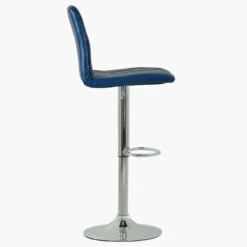 Arden Vintage Blue Faux Leather Swivel Bar Stool -Furniture Specialty Store arden vintage blue 2