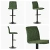 Ares Vintage Green Faux Leather Swivel Bar Stool -Furniture Specialty Store ares green 4