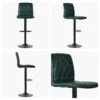 Ares Green Faux Leather Swivel Bar Stool -Furniture Specialty Store ares vintage green 4