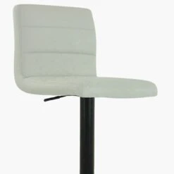 Aspen White Faux Leather Black Base Bar Stool -Furniture Specialty Store aspen white 4