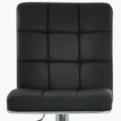 Atlanta Black Faux Leather Chrome Base Breakfast Stool -Furniture Specialty Store atlanta black 5