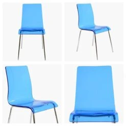 Ava Gel Blue Acrylic Dining Chair With Chrome Legs 13 Ava Gel Blue Acrylic Dining Chair With Chrome Legs -Furniture Specialty Store ava blue white