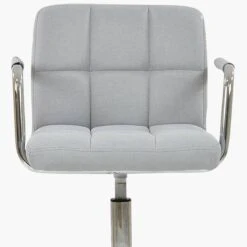 Bahama Grey Fabric Small Home Swivel Office Chair -Furniture Specialty Store bahama grey fabric 4