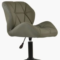 Barnes Taupe Leather Small Home Swivel Office Chair -Furniture Specialty Store barnes taupe 4