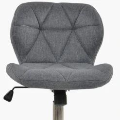 Bay Grey Fabric Small Home Swivel Office Chair -Furniture Specialty Store bay charcoal 4