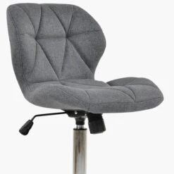 Bay Grey Fabric Small Home Swivel Office Chair -Furniture Specialty Store bay charcoal 5