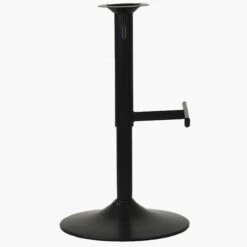 Replacement Bar Stool With Circle Base And T-Bar Footrest Black -Furniture Specialty Store black t bar 2