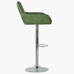 Blair Antique Green Chrome Base Breakfast Stool -Furniture Specialty Store blair antique green 2
