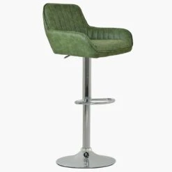 Blair Antique Green Chrome Base Breakfast Stool -Furniture Specialty Store blair antique green 3