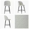 Brooklands Cream Boucle Black Leg Bar Stool -Furniture Specialty Store brooklands cream boucle black 5
