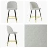 Brooklands Cream Boucle Black Gold Leg Bar Stool -Furniture Specialty Store brooklands cream boucle gold tip 5