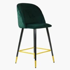 Brooklands Green Velvet Black Gold Leg Kitchen Stool 9 Brooklands Green Velvet Black Gold Leg Kitchen Stool -Furniture Specialty Store brooklands green velvet gold tip 4