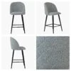 Brooklands Grey Boucle Black Leg Bar Stool -Furniture Specialty Store brooklands grey boucle black leg 5