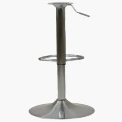 Replacement Bar Stool Full Base, Gas Lift, Footrest Brushed Steel -Furniture Specialty Store brushed base 1