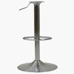 Replacement Bar Stool Full Base, Gas Lift, Footrest Brushed Steel