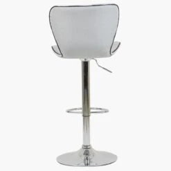 Cali Grey Fabric Chrome Base Bar Stool -Furniture Specialty Store cali light grey fabric 4