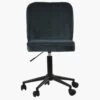 Cambourne Dark Grey Velvet Swivel Home Office Chair -Furniture Specialty Store cambourne dark grey velvet 1