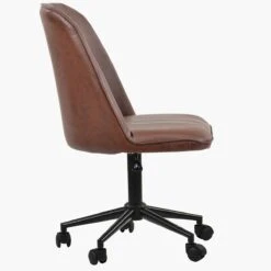 Cambourne Vintage Brown Faux Leather Swivel Home Office Chair 11 Cambourne Vintage Brown Faux Leather Swivel Home Office Chair -Furniture Specialty Store cambourne vintage 1