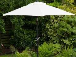 Cambridge 2m Crank & Tilt Garden Parasol Umbrella Cream
