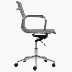 Casino Grey Faux Leather Swivel & Recline Office Chair With Arms 9 Casino Grey Faux Leather Swivel & Recline Office Chair With Arms -Furniture Specialty Store casino grey 4