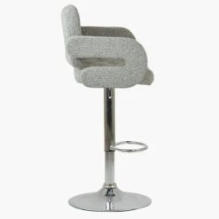 Chase Stone Grey Boucle Kitchen Breakfast Stool With Arms -Furniture Specialty Store chase beige boucle 3