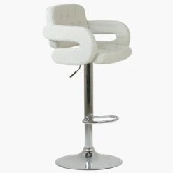 Chase Cream Boucle Kitchen Breakfast Stool With Arms -Furniture Specialty Store chase cream boucle 1