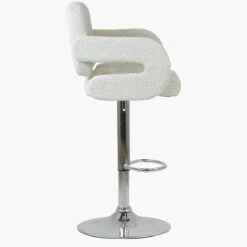 Chase Cream Boucle Kitchen Breakfast Stool With Arms -Furniture Specialty Store chase cream boucle 3