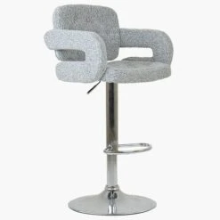 Chase Grey Boucle Kitchen Breakfast Stool With Arms -Furniture Specialty Store chase grey boucle 2