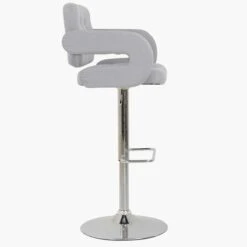 Chase Grey Fabric Kitchen Stool With Arms -Furniture Specialty Store chase light grey 3