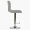 Cisco Grey Faux Leather Chrome Base Breakfast Stool -Furniture Specialty Store cisco grey 2