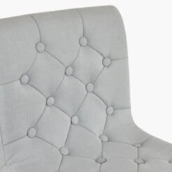 Cisco Grey Fabric Chrome Base Barstool -Furniture Specialty Store cisco light grey fabric 5 1