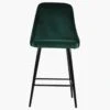 Colorado Green Velvet Black Leg Barstool -Furniture Specialty Store colarado green black leg 2