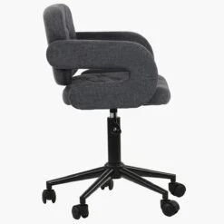 Croyde Dark Grey Fabric Swivel Home Office Chair