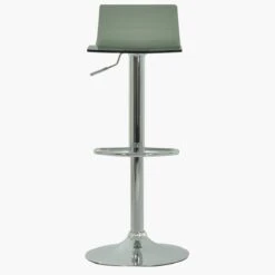 Crystal Smoke Acrylic Chrome Base Bar Stool