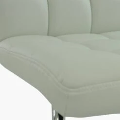 Cuba White Faux Leather Office Chair Without Wheels -Furniture Specialty Store cuba white 5 1