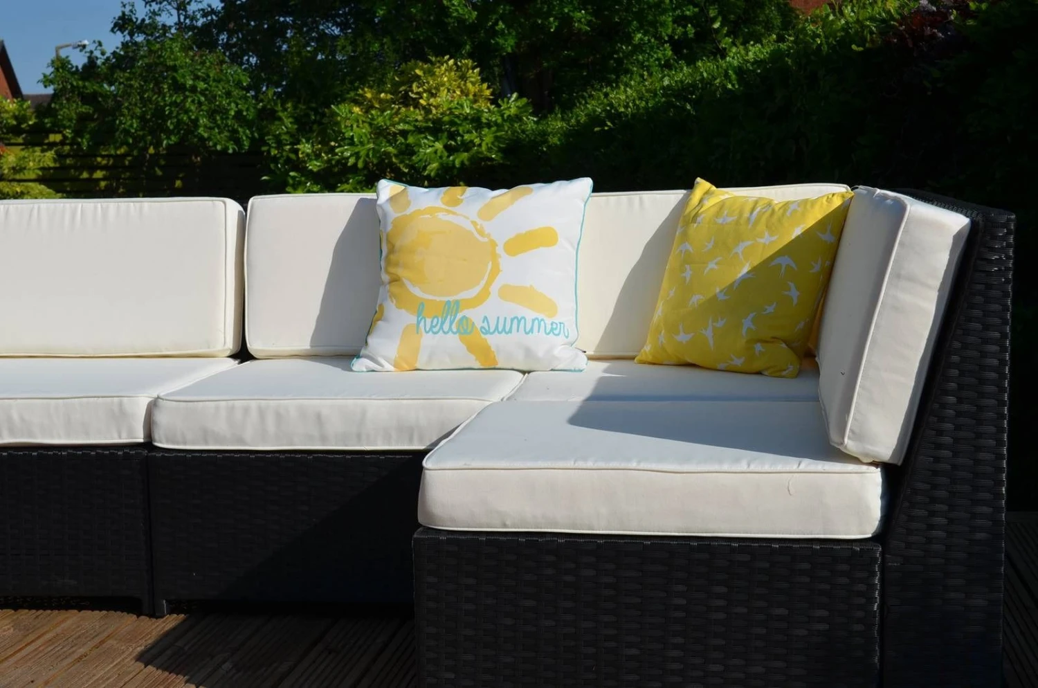 LaManga 7 Seater Garden Rattan Corner Sofa Set With Table Brown 12 LaManga 7 Seater Garden Rattan Corner Sofa Set With Table Brown - Image 10