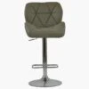 Eris Taupe Faux Leather Chrome Base Bar Stool -Furniture Specialty Store eris taupe 1 1