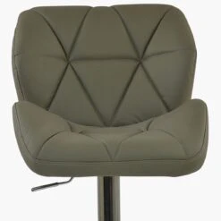 Eris Taupe Faux Leather Chrome Base Bar Stool -Furniture Specialty Store eris taupe 5