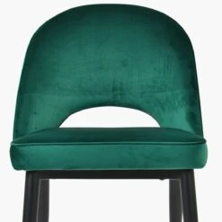 Flair Green Velvet Dining Chair With Black Legs -Furniture Specialty Store flair green velvet black leg 4 1