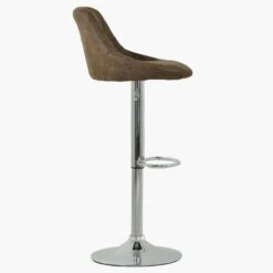 Flo Antique Brown Faux Leather Swivel Bar Stool -Furniture Specialty Store flo antique brown 1