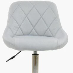 Flux Grey Fabric Small Swivel Desk Chair -Furniture Specialty Store flux light grey fabric 5