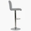 Georgia Grey Fabric Chrome Base Bar Stool -Furniture Specialty Store georgia light grey fab 1