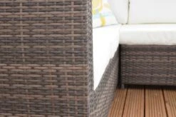 Barcelona 6 Seater Garden Rattan Corner Sofa Set With Table Brown -Furniture Specialty Store granada brown rattan set 7 4