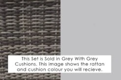 Loret 5 Seater Garden Rattan Corner Sofa Set With Table Grey -Furniture Specialty Store grey with grey colour way 1 3