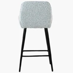 Hamilton Grey Boucle Black Leg Kitchen Stool 12 Hamilton Grey Boucle Black Leg Kitchen Stool -Furniture Specialty Store hamilton grey black base 4